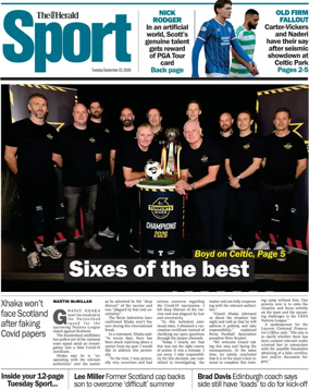 Cover of Herald Sport