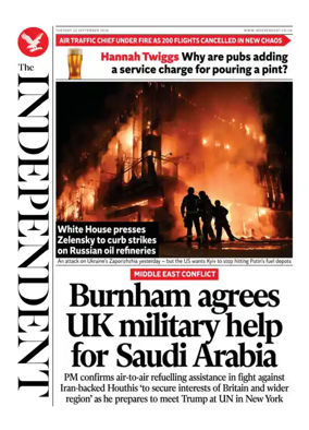 Cover of The Independent