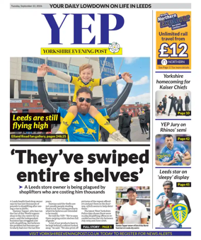 Cover of Yorkshire Evening Post
