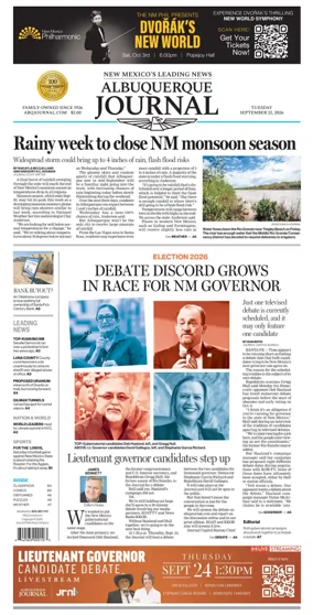 Cover of Albuquerque Journal