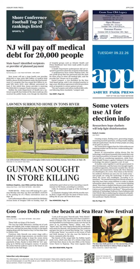 Cover of Asbury Park Press