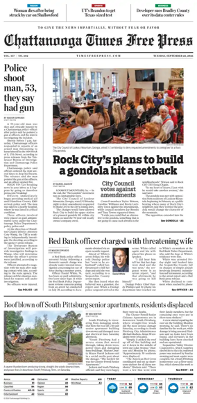Cover of Chattanooga Times Free Press
