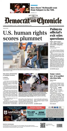 Cover of Democrat and Chronicle