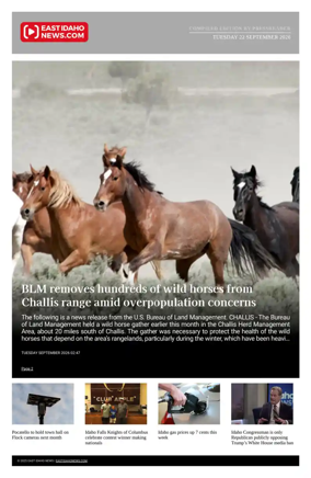 Cover of East Idaho News