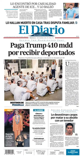 Cover of El Diario de El Paso
