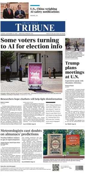 Cover of Great Falls Tribune