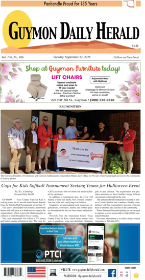 Cover of Guymon Daily Herald