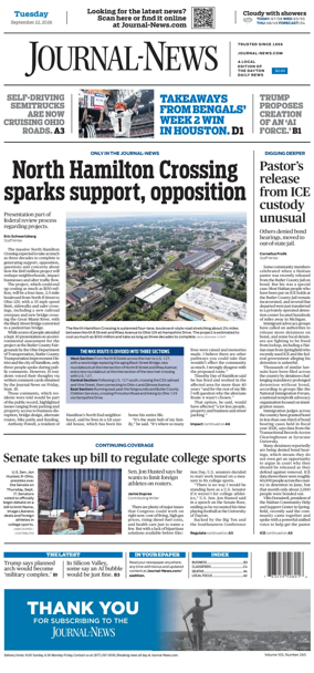 Cover of Hamilton Journal News
