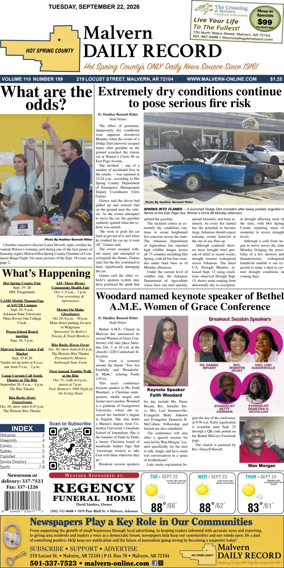 Cover of Malvern Daily Record