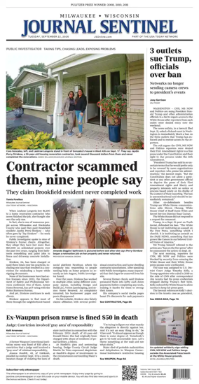 Cover of Milwaukee Journal Sentinel