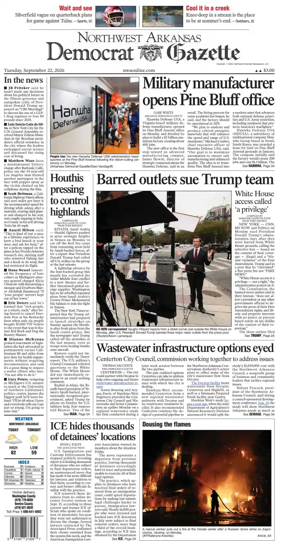 Cover of Northwest Arkansas Democrat-Gazette