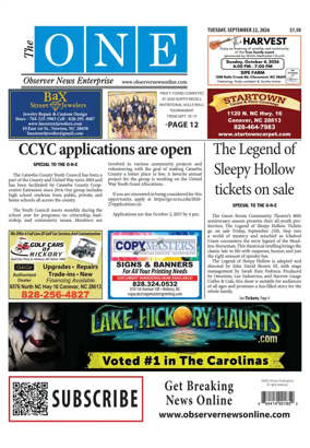 Cover of Observer News Enterprise