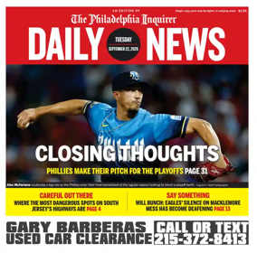 Cover of Philadelphia Daily News