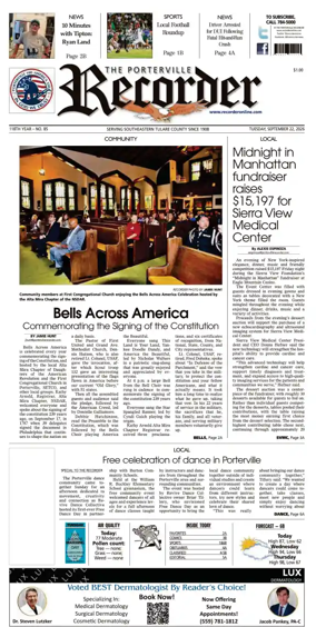 Cover of Porterville Recorder