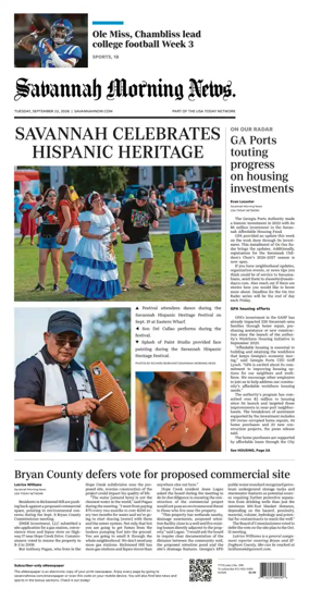 Cover of Savannah Morning News
