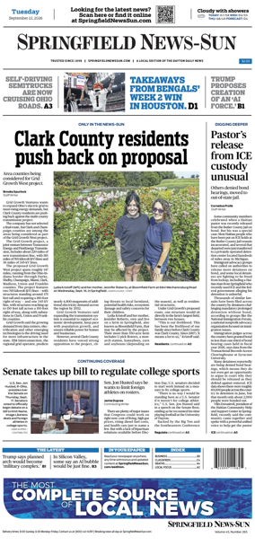 Cover of Springfield News-Sun