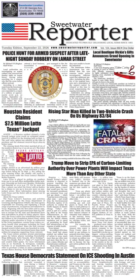 Cover of Sweetwater Reporter