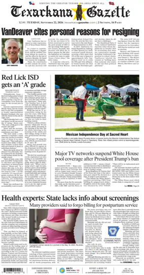 Cover of Texarkana Gazette