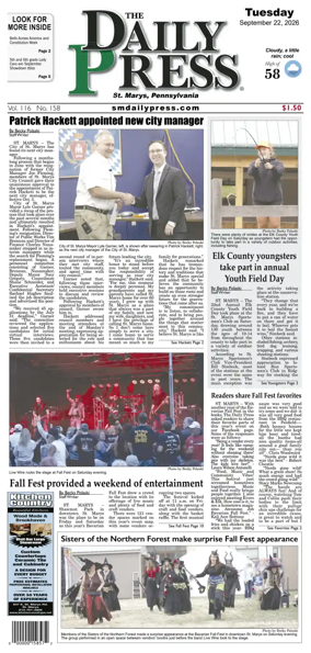 Cover of The Daily Press