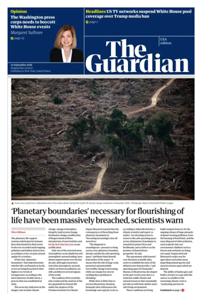 Cover of The Guardian (USA)