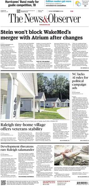 Cover of The News & Observer