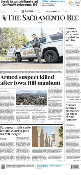 Cover of The Sacramento Bee