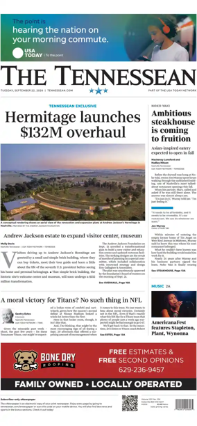 Cover of The Tennessean
