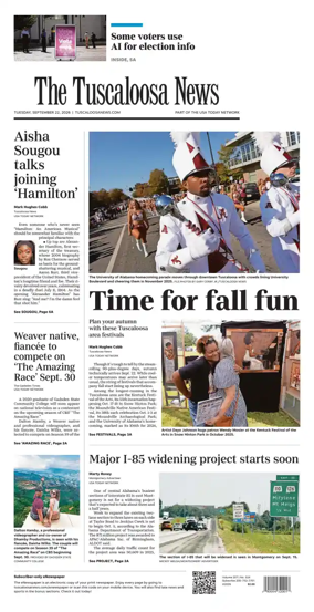 Cover of The Tuscaloosa News