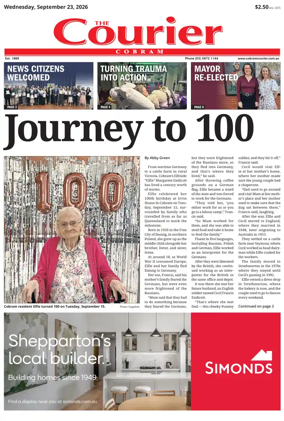 Cover of The Cobram Courier