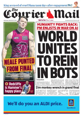 Cover of The Courier-Mail