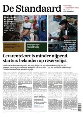 Cover of De Standaard