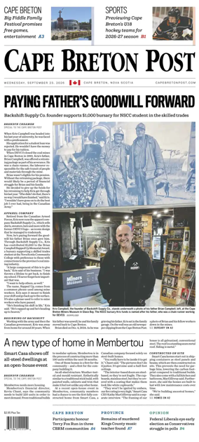 Cover of Cape Breton Post