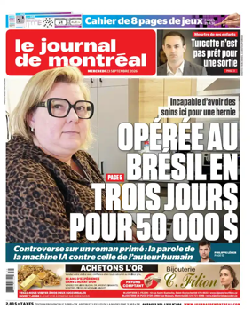 Cover of Le Journal de Montreal