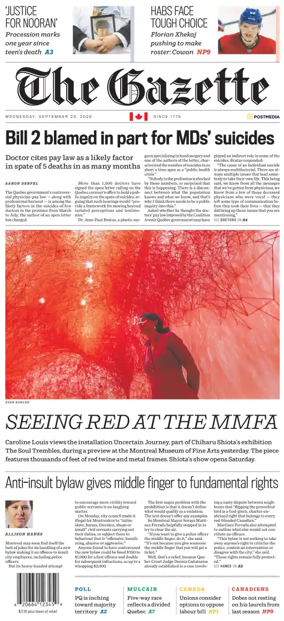 Cover of Montreal Gazette