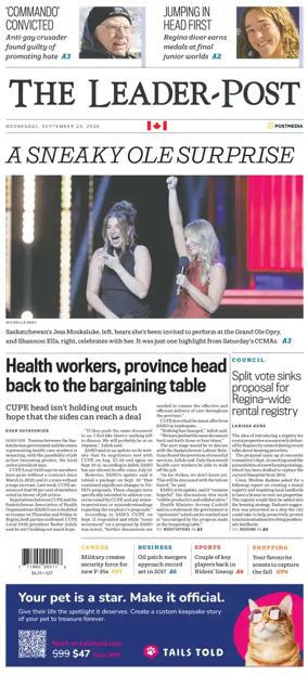 Cover of Regina Leader-Post