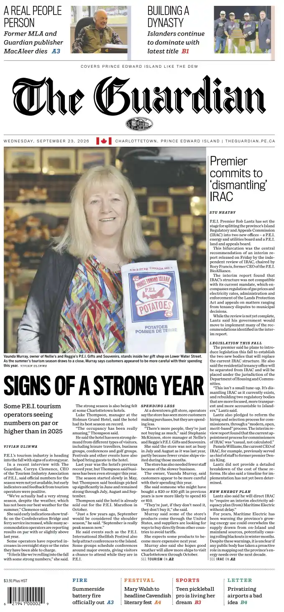 Cover of The Guardian (Charlottetown)