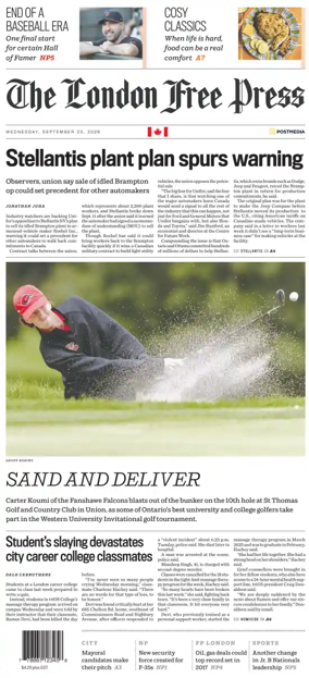 Cover of The London Free Press