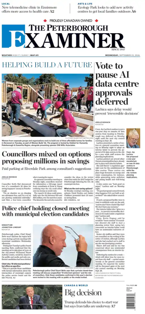 Cover of The Peterborough Examiner