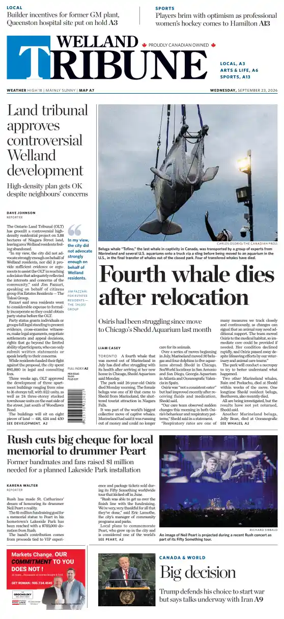 Cover of The Welland Tribune