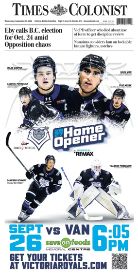 Cover of Times Colonist