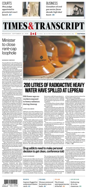 Cover of Times & Transcript