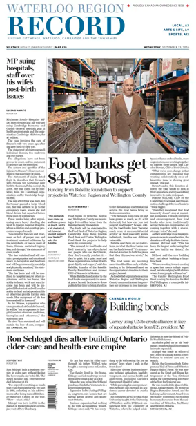 Cover of Waterloo Region Record