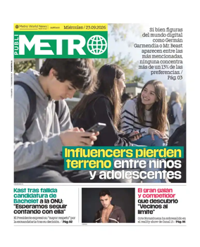 Cover of Publimetro Chile