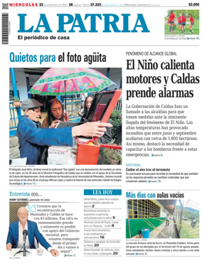 Cover of La Patria (Colombia)