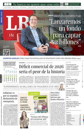 Cover of La Republica (Colombia)