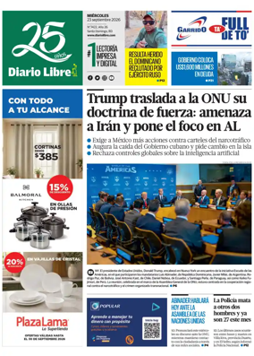 Cover of Diario Libre (Republica Dominicana)