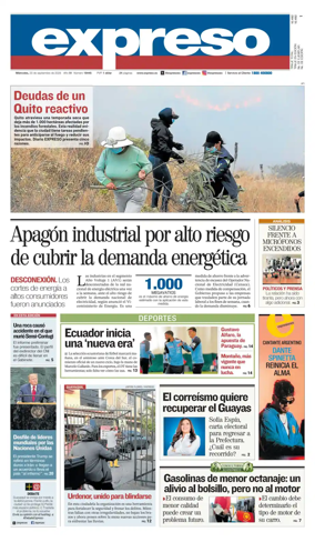 Cover of Diario Expreso