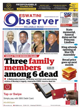 Cover of Eswatini Observer