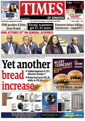 Cover of Times of Eswatini