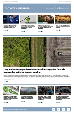 Cover of Euronews Business (French)